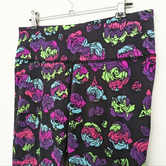 🦄 RARE Lululemon Limited Edition Wunder Under Pant Ivivva Neon Rainbow Rose - Picture 4 of 12